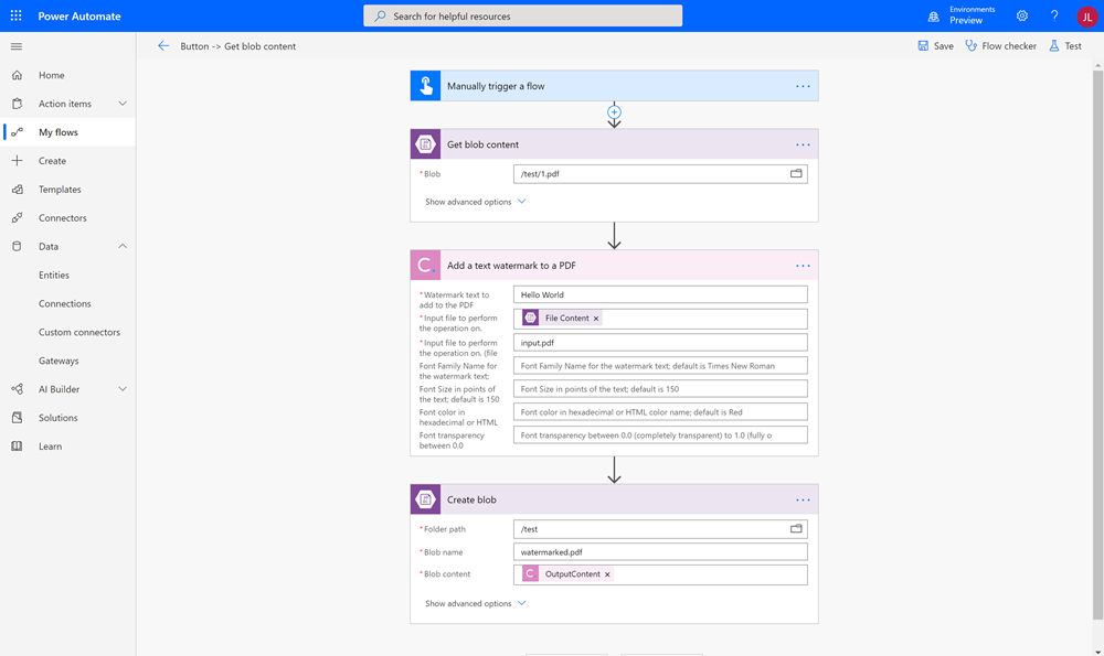 Add a Watermark to a PDF in Power Automate - Cloudmersive APIs